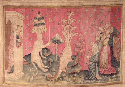 The seven-headed beast from the sea receiving the homage of men, no.41 from 